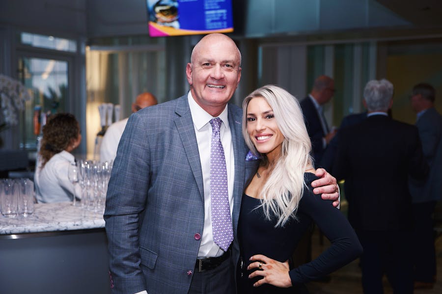 Molly vanMaarth with Steve Freeman, Morgan Stanley client